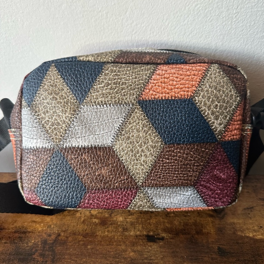 Bag Bundle Geometric Patterned Bag, Denim Headban… - image 3